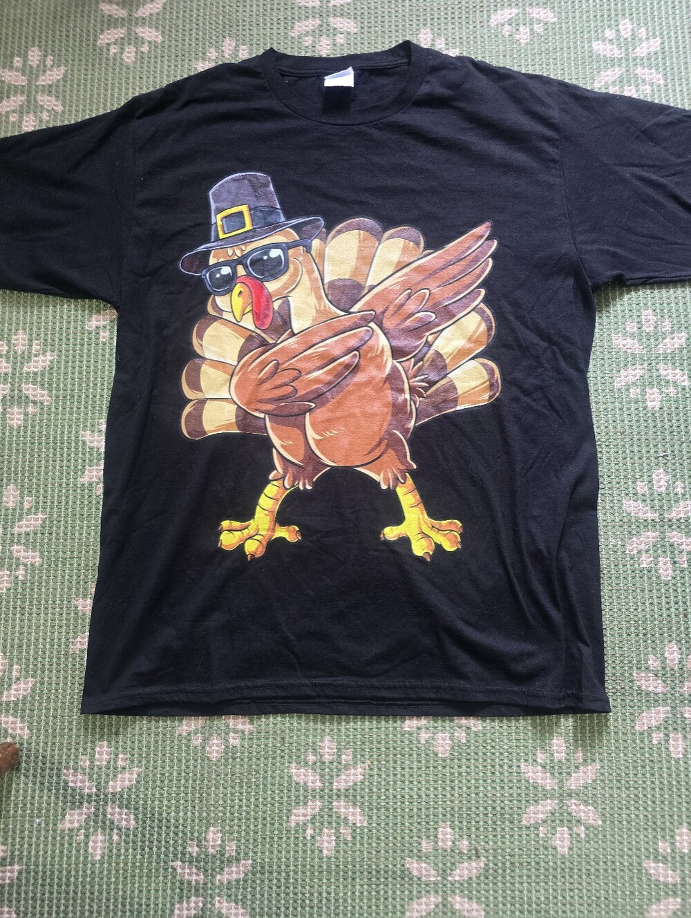 Men Turkey Graphic Tee Shirt Size Large
